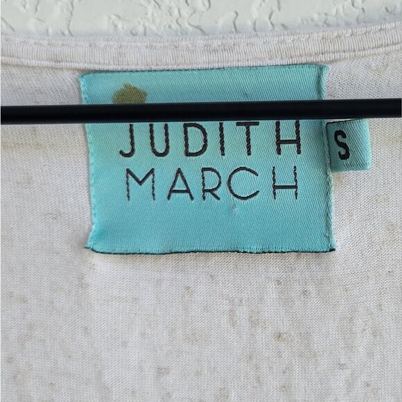 Judith March Embroidered Boho Tassel Cardigan Size Small Cream Linen Blend - Picture 8 of 8